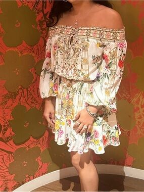 Camilla Off-Shoulder Short Dress